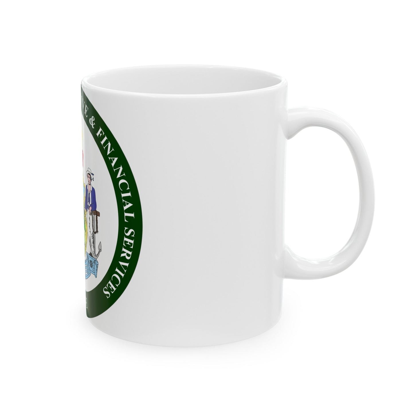 Maine Department of Administrative and Financial Services - White Coffee Mug-The Sticker Space