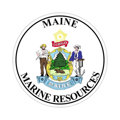 Maine Department of Marine Resources STICKER Vinyl Die-Cut Decal 4 Inch - The Sticker Space