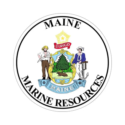 Maine Department of Marine Resources STICKER Vinyl Die-Cut Decal 6 Inch - The Sticker Space