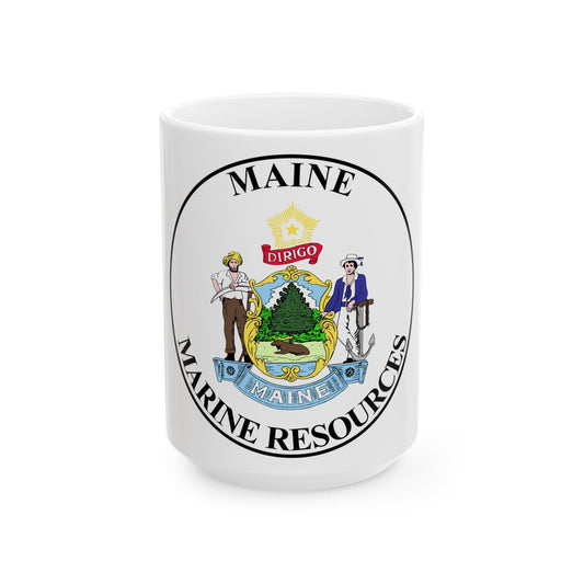 Maine Department of Marine Resources - White Coffee Mug-15oz-The Sticker Space