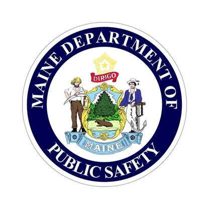 Maine Department of Public Safety STICKER Vinyl Die-Cut Decal - The Sticker Space