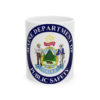 Maine Department of Public Safety - White Coffee Mug-11oz-The Sticker Space