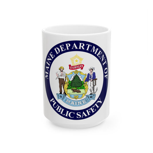 Maine Department of Public Safety - White Coffee Mug-15oz-The Sticker Space