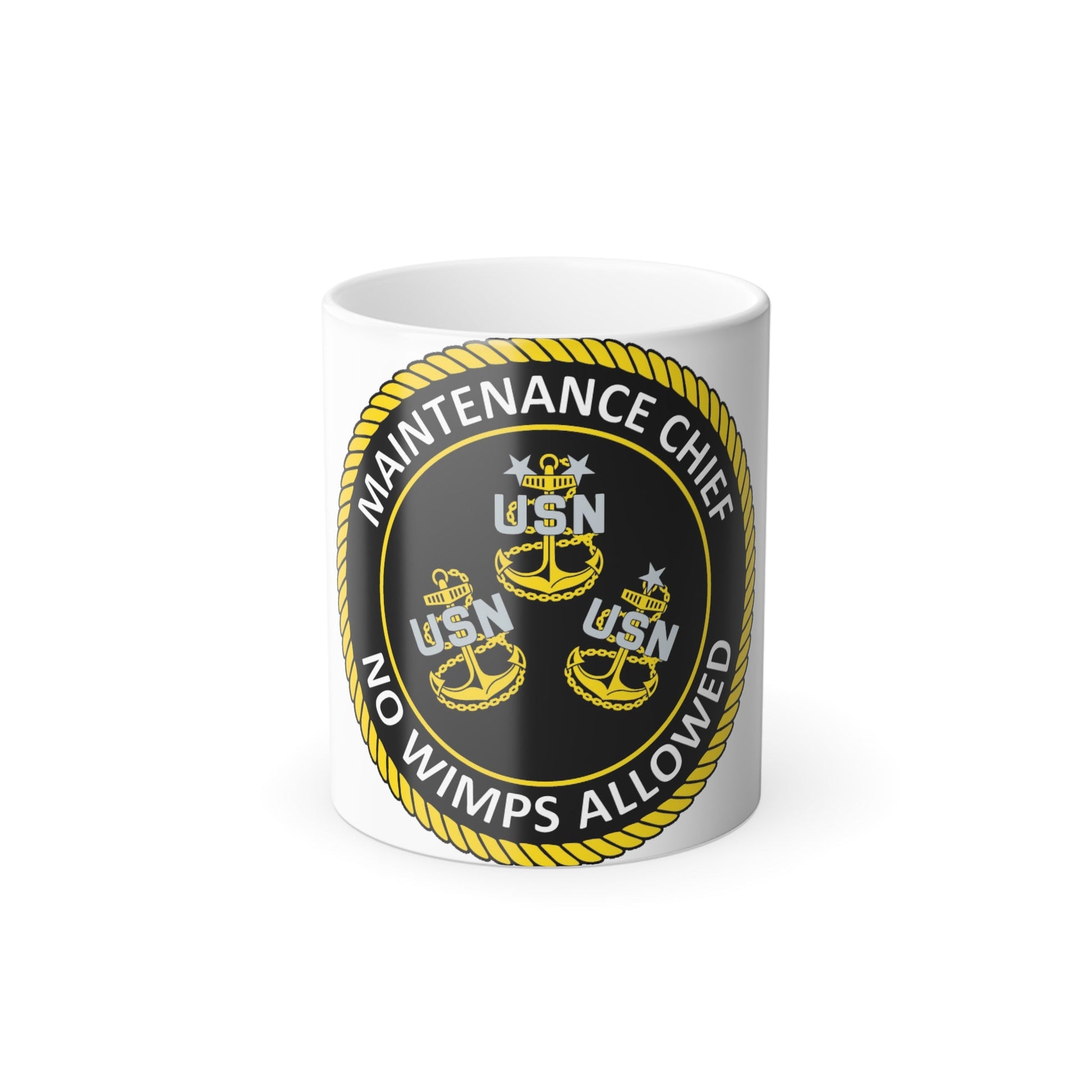 Maintenance Chief (U.S. Navy) Color Changing Mug 11oz-11oz-The Sticker Space