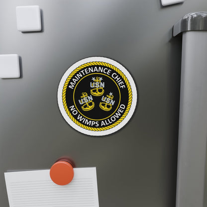Maintenance Chief (U.S. Navy) Die-Cut Magnet-The Sticker Space