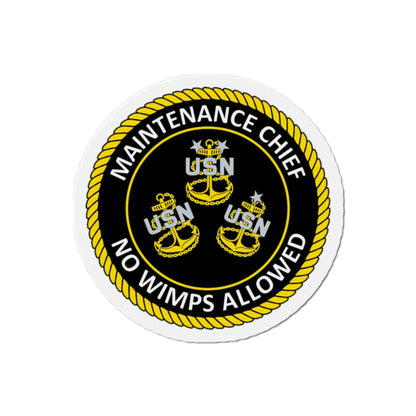 Maintenance Chief (U.S. Navy) Die-Cut Magnet-2" x 2"-The Sticker Space