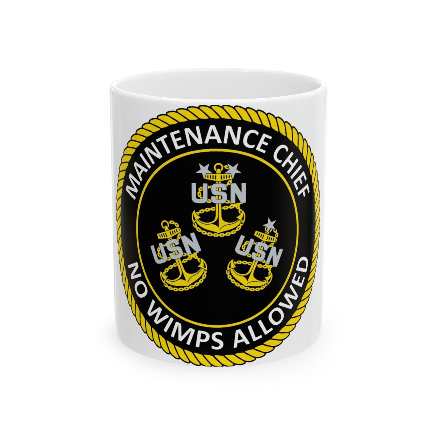 Maintenance Chief (U.S. Navy) White Coffee Mug-11oz-The Sticker Space