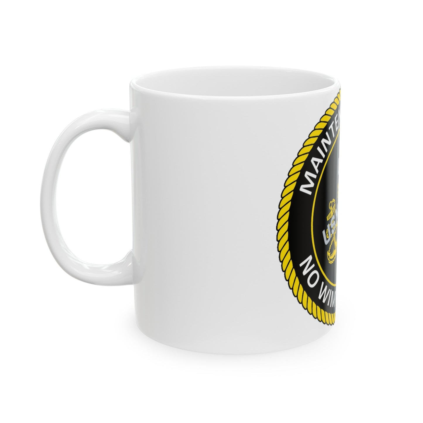 Maintenance Chief (U.S. Navy) White Coffee Mug-The Sticker Space