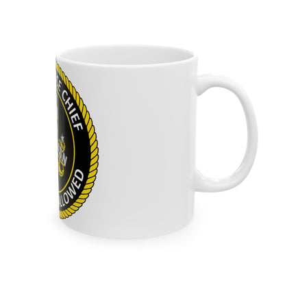 Maintenance Chief (U.S. Navy) White Coffee Mug-The Sticker Space