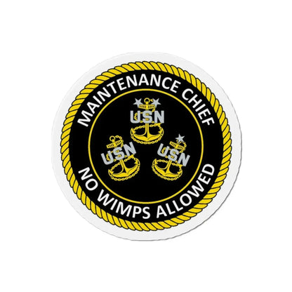 Maintenance Chief (U.S. Navy) Refrigerator Magnet 2 Inch - The Sticker Space