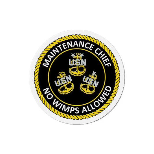 Maintenance Chief (U.S. Navy) Refrigerator Magnet 3 Inch - The Sticker Space