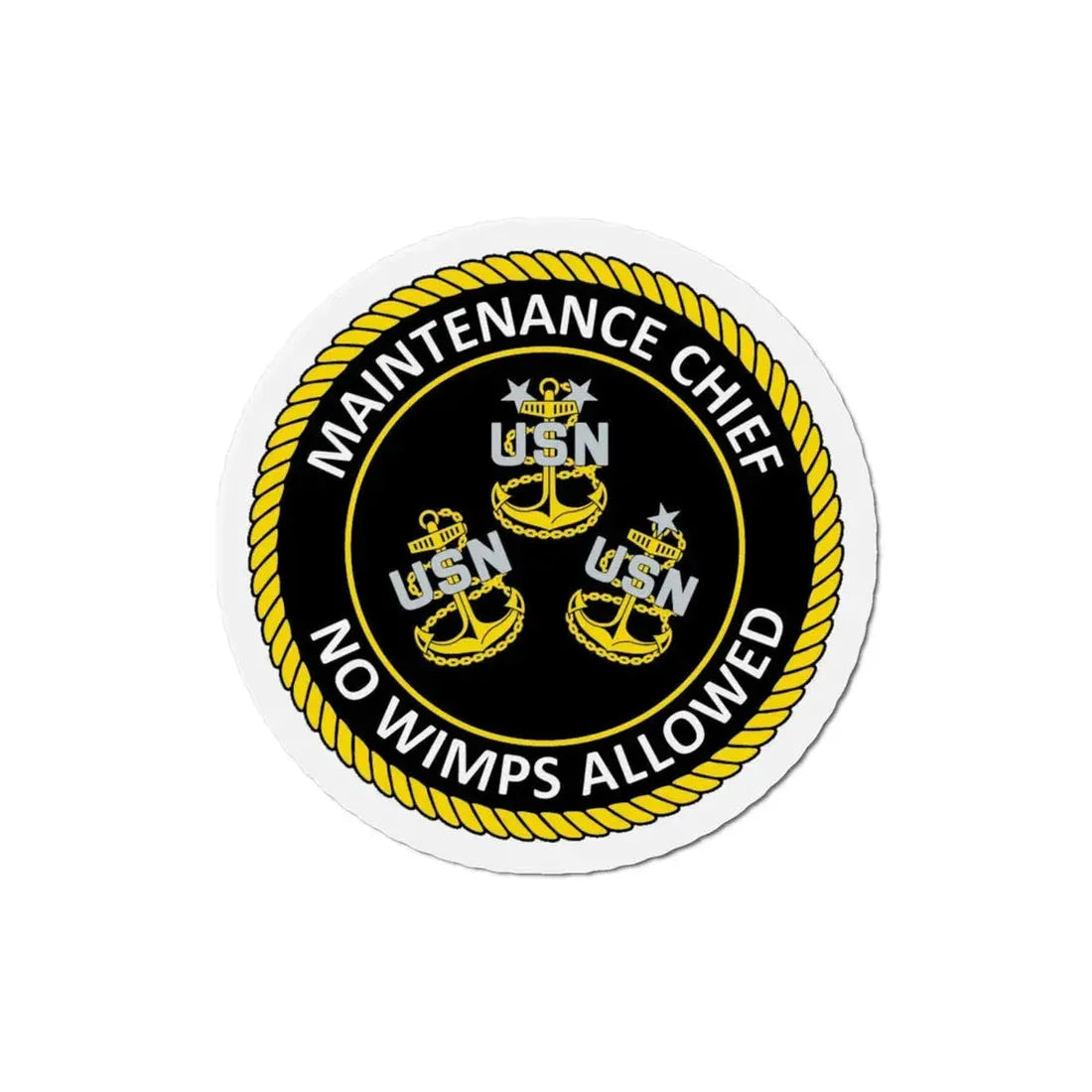 Maintenance Chief (U.S. Navy) Refrigerator Magnet 4 Inch - The Sticker Space