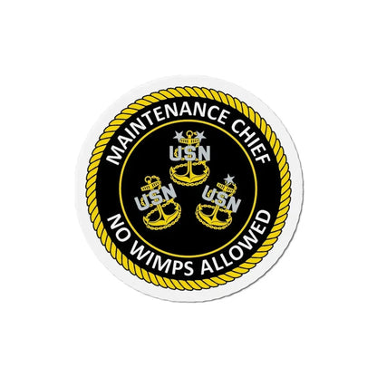 Maintenance Chief (U.S. Navy) Refrigerator Magnet 4 Inch - The Sticker Space