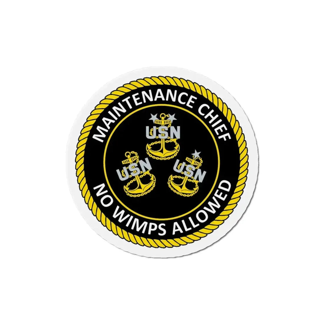 Maintenance Chief (U.S. Navy) Refrigerator Magnet 5 Inch - The Sticker Space