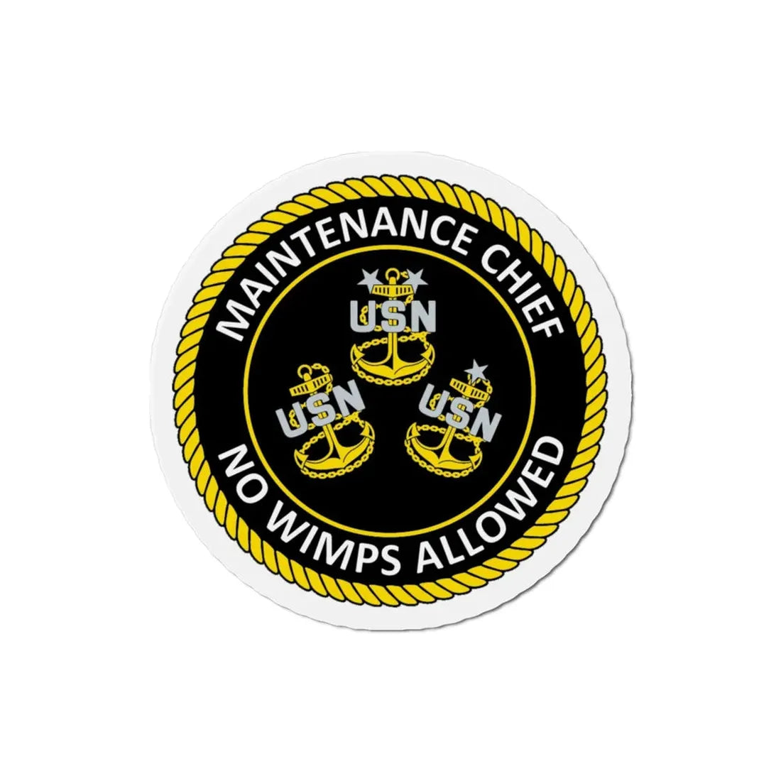 Maintenance Chief (U.S. Navy) Refrigerator Magnet - The Sticker Space