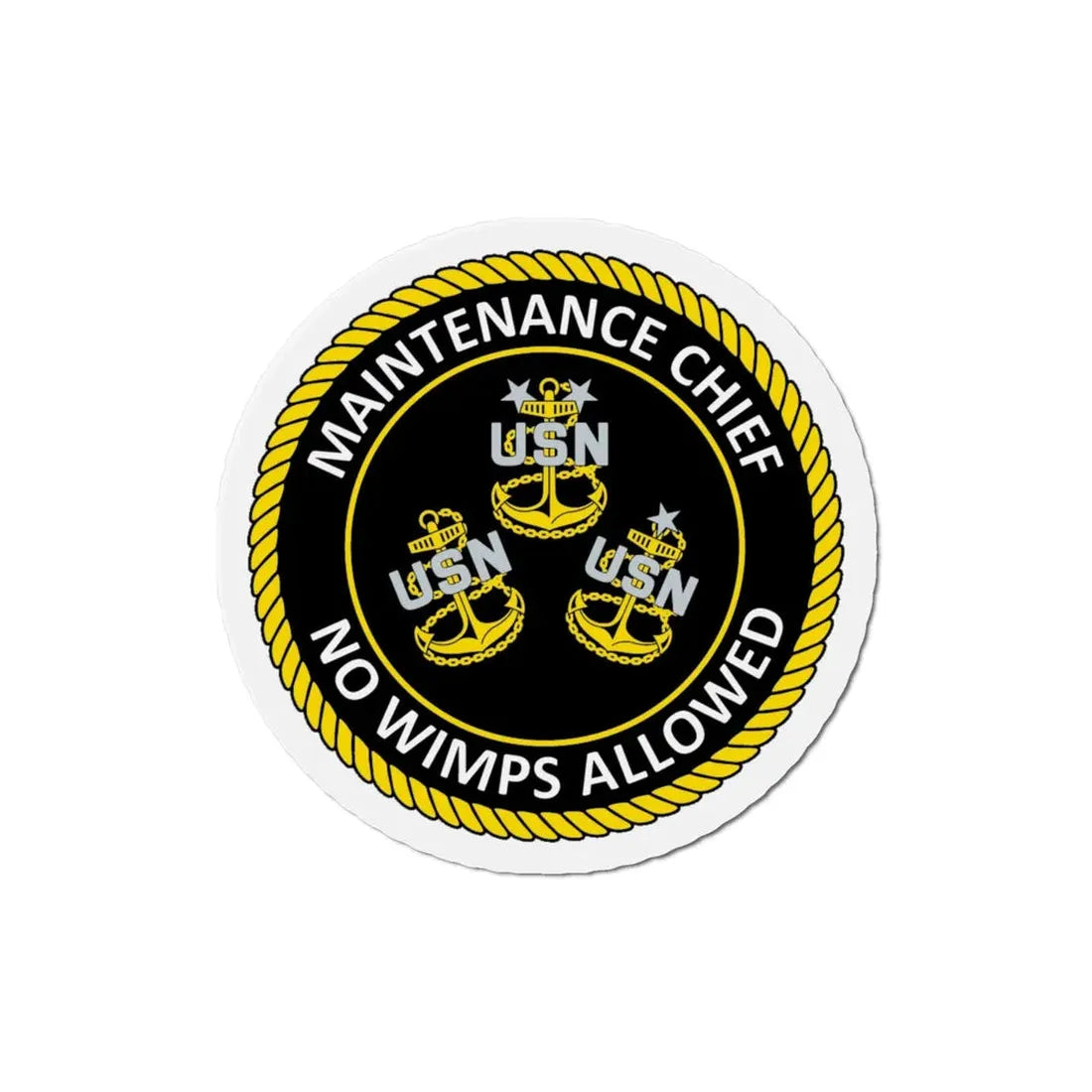 Maintenance Chief (U.S. Navy) Refrigerator Magnet - The Sticker Space