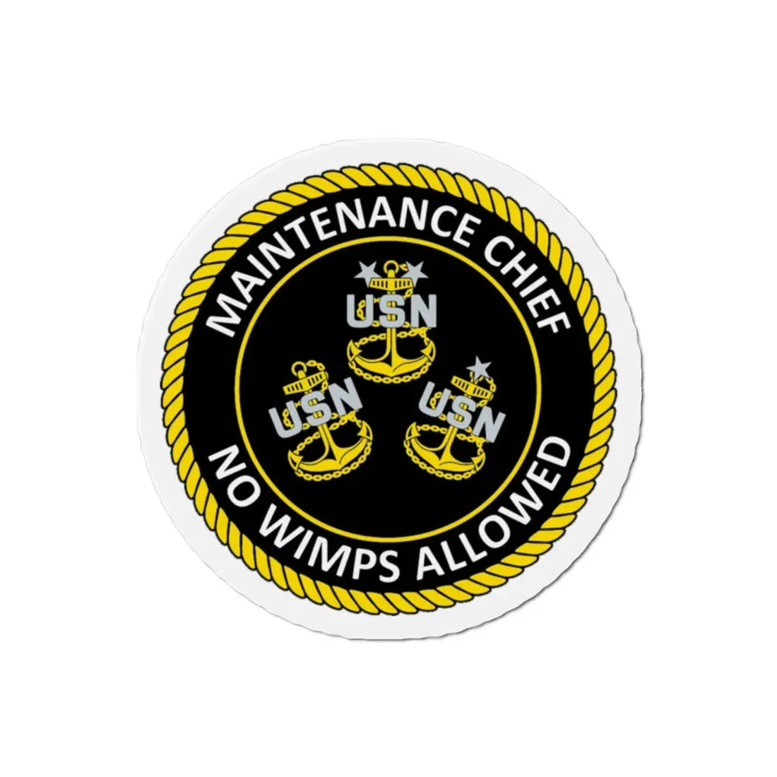 Maintenance Chief (U.S. Navy) Refrigerator Magnet - The Sticker Space