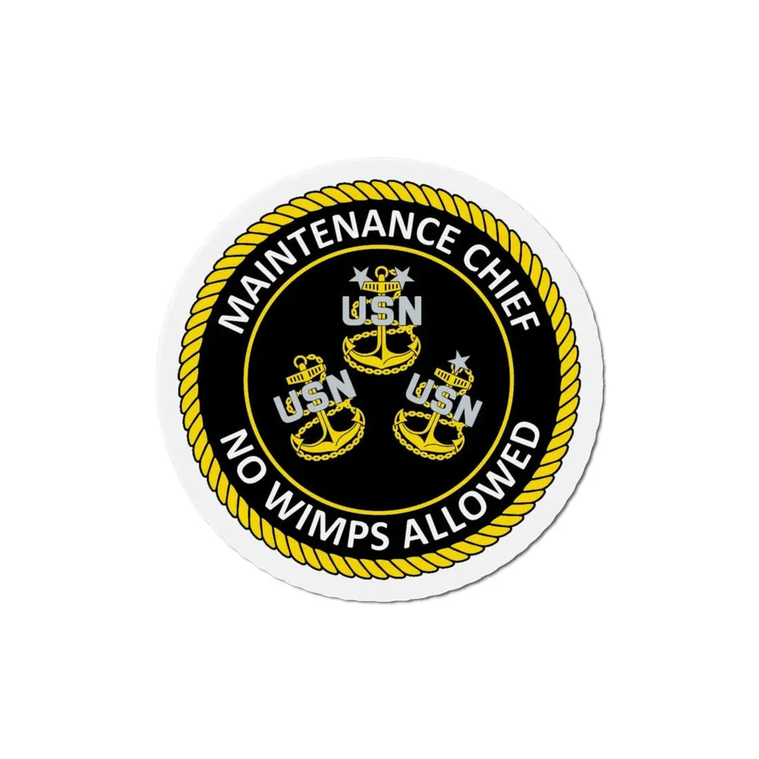Maintenance Chief (U.S. Navy) Refrigerator Magnet - The Sticker Space