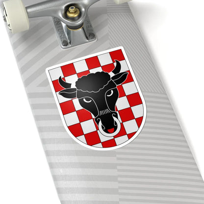 Mairengo-coat of arms (Switzerland) (Coat of Arms) STICKER Vinyl Kiss-Cut Decal - The Sticker Space