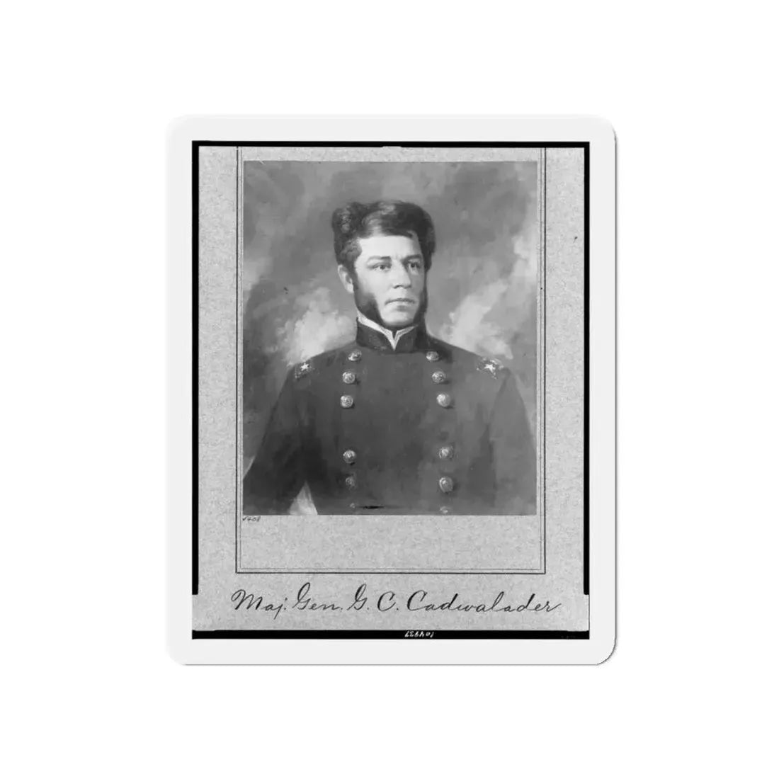 Maj. Gen. G.B. Cadwalader, Half-Length Portrait, Facing Right (U.S. Civil War) Refrigerator Magnet - The Sticker Space