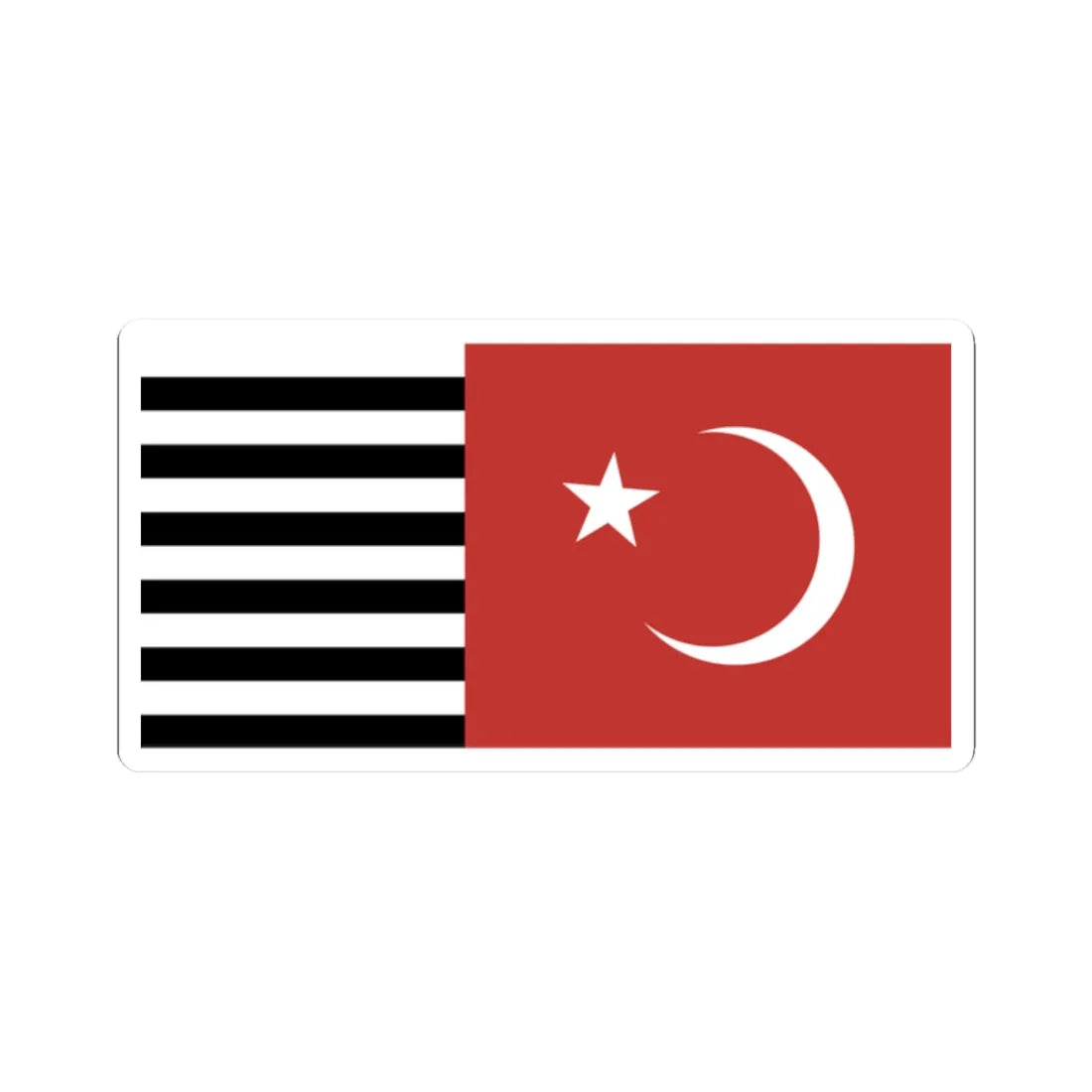 Majlis-e-Ahrar-ul-Islam Flag (Pakistan) STICKER Vinyl Kiss-Cut Decal 2 Inch White - The Sticker Space