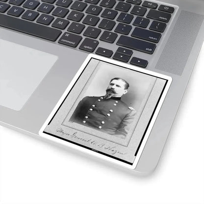Major General W.B. Hazen, Half-Length Portrait, Facing Left (U.S. Civil War) STICKER Vinyl Kiss-Cut Decal - The Sticker Space