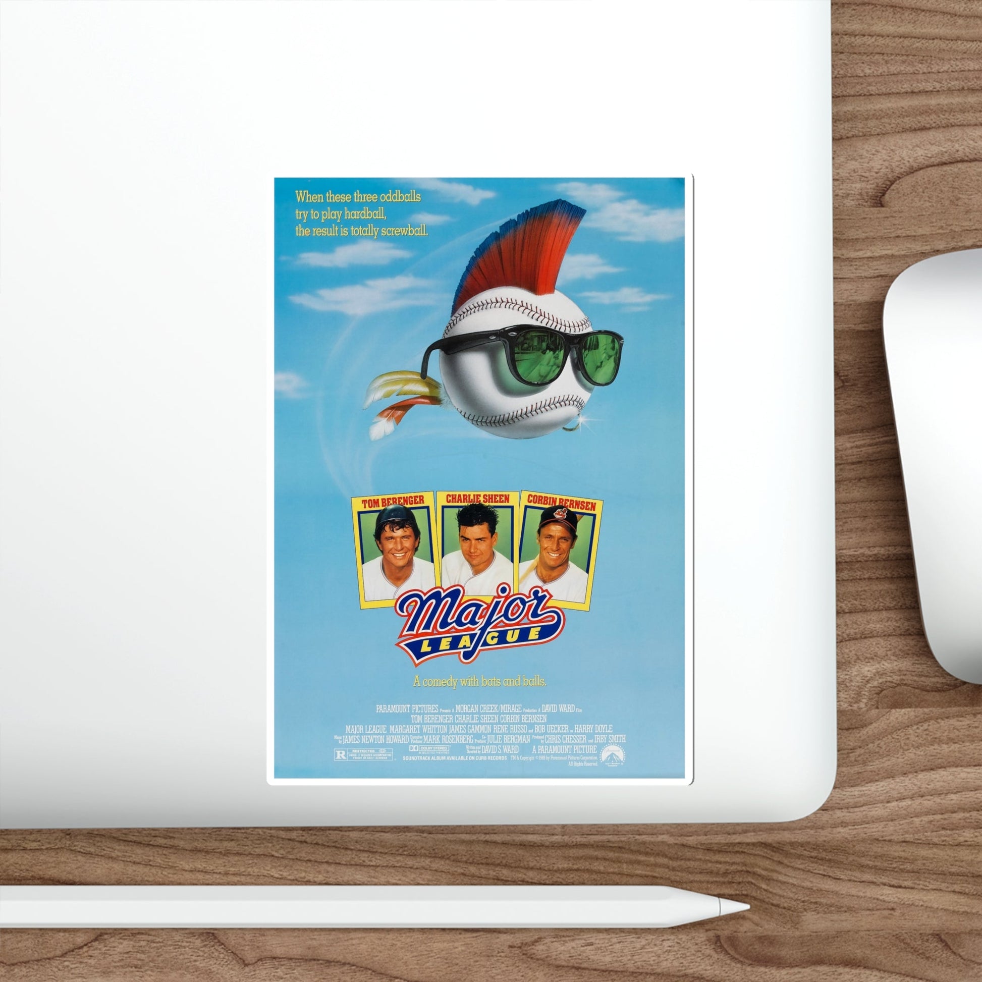 Major League 1989 Movie Poster STICKER Vinyl Die-Cut Decal-The Sticker Space