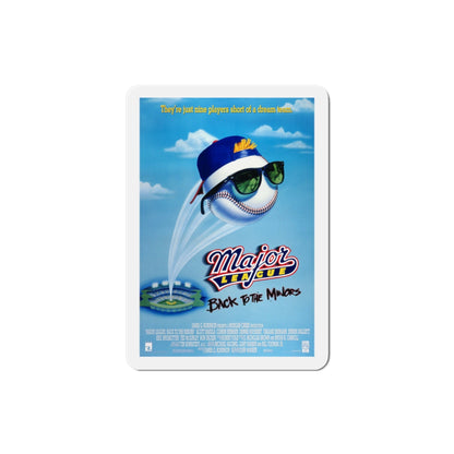 Major League Back to the Minors 1998 Movie Poster Die-Cut Magnet-3" x 3"-The Sticker Space