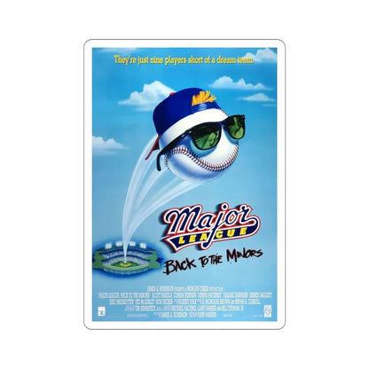 Major League Back to the Minors 1998 Movie Poster STICKER Vinyl Die-Cut Decal - The Sticker Space