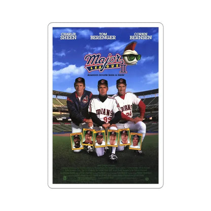 Major League II 1994 Movie Poster STICKER Vinyl Die-Cut Decal 4 Inch - The Sticker Space