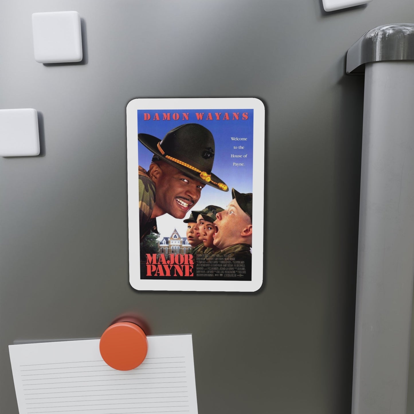 Major Payne 1995 Movie Poster Die-Cut Magnet-The Sticker Space