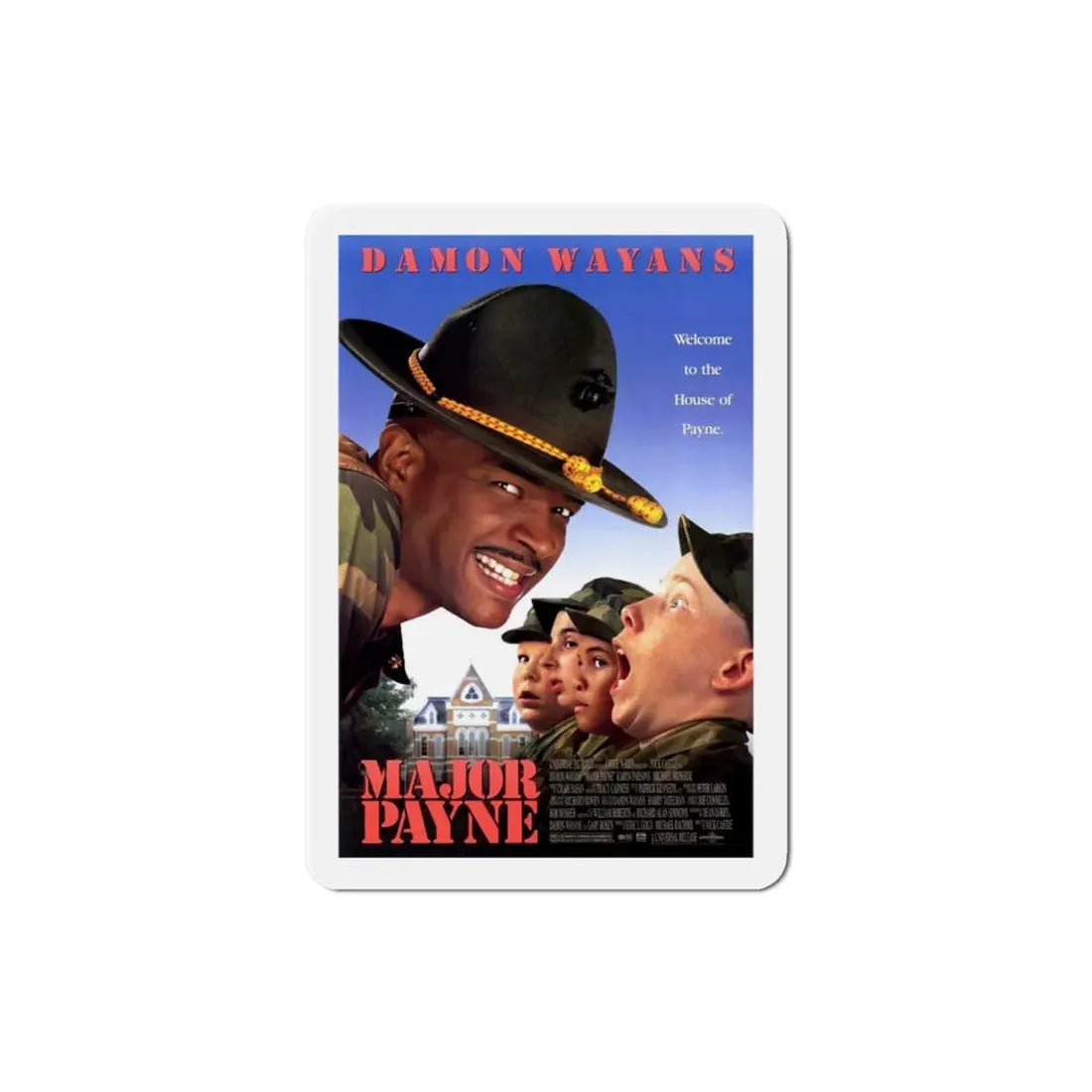 Major Payne 1995 Movie Poster Refrigerator Magnet - The Sticker Space