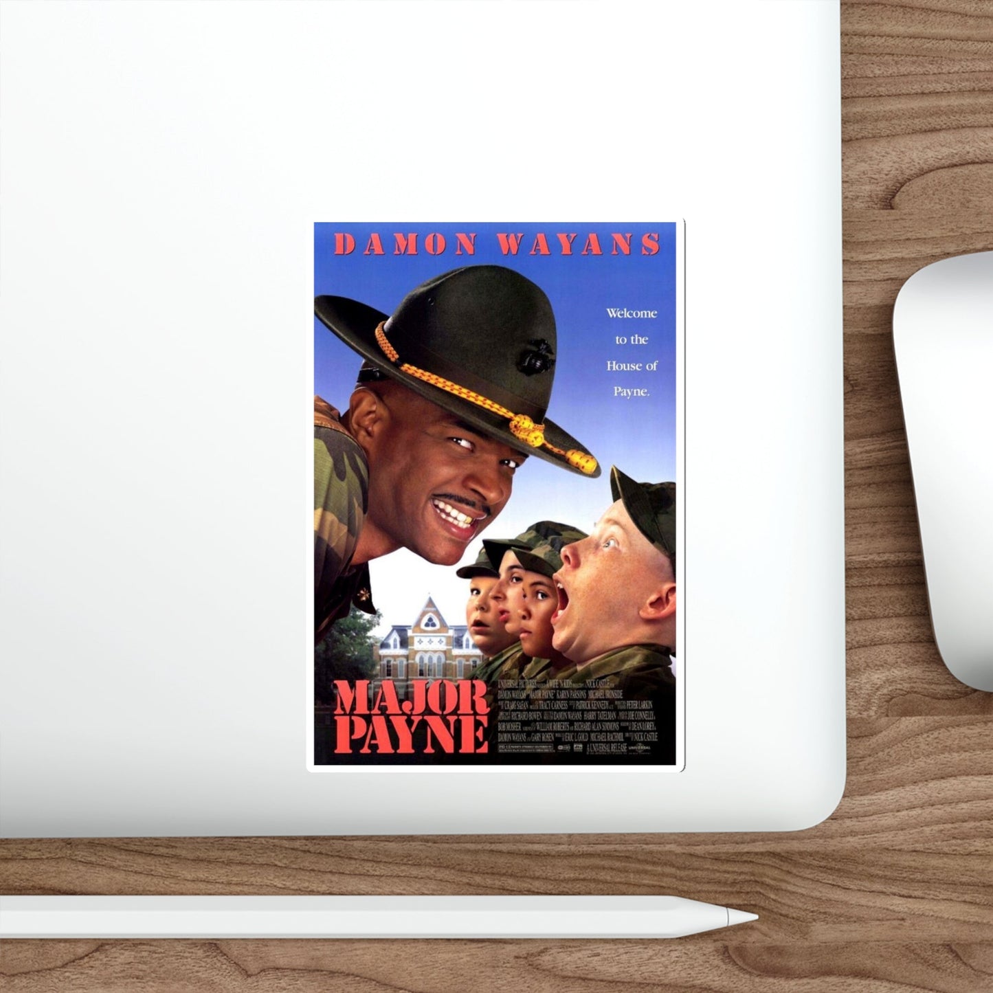 Major Payne 1995 Movie Poster STICKER Vinyl Die-Cut Decal-The Sticker Space