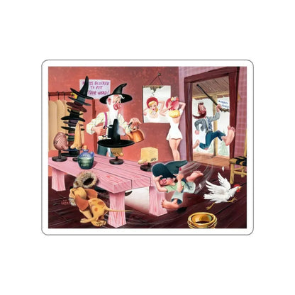 Make Mine Music calendar illustration (Magazine Illustration) STICKER Vinyl Die-Cut Decal - The Sticker Space