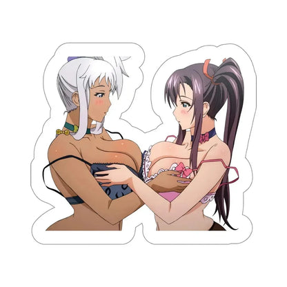 Maken-Ki! - Haruko Amaya & Chacha Akaza (Anime/Ecchi/Waifu) STICKER Vinyl Die-Cut Decal 5 Inch - The Sticker Space