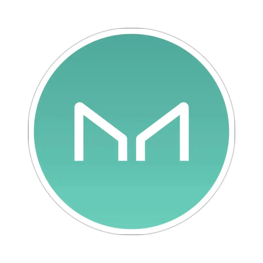 MAKER MKR (Cryptocurrency) STICKER Vinyl Die-Cut Decal 2 Inch - The Sticker Space