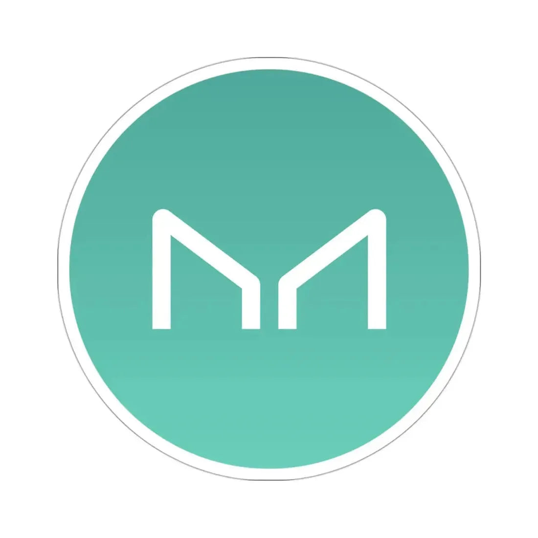 MAKER MKR (Cryptocurrency) STICKER Vinyl Die-Cut Decal 3 Inch - The Sticker Space