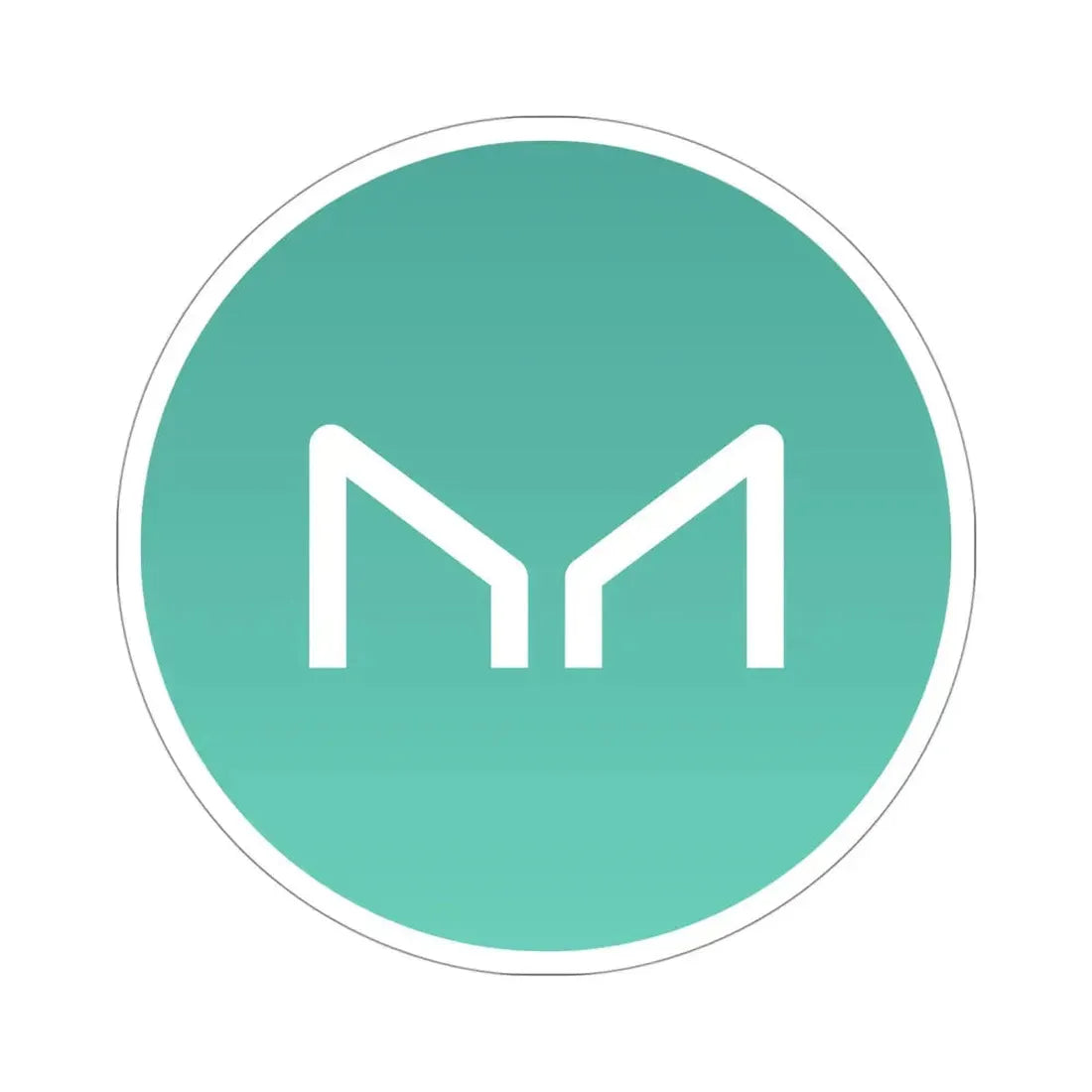 MAKER MKR (Cryptocurrency) STICKER Vinyl Die-Cut Decal 4 Inch - The Sticker Space