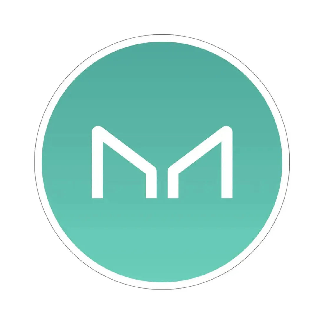 MAKER MKR (Cryptocurrency) STICKER Vinyl Die-Cut Decal 5 Inch - The Sticker Space