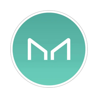 MAKER MKR (Cryptocurrency) STICKER Vinyl Die-Cut Decal - The Sticker Space