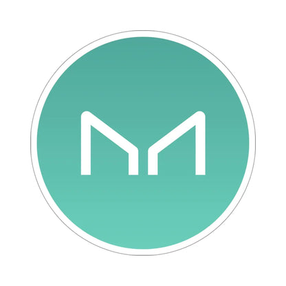 MAKER MKR (Cryptocurrency) STICKER Vinyl Die-Cut Decal - The Sticker Space