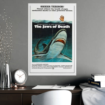 MAKO THE JAWS OF DEATH 1976 - Paper Movie Poster-The Sticker Space