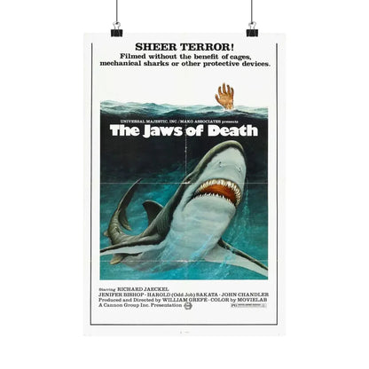 MAKO THE JAWS OF DEATH 1976 - Paper Movie Poster - The Sticker Space