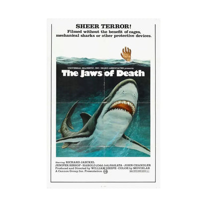 MAKO THE JAWS OF DEATH 1976 - Paper Movie Poster - The Sticker Space