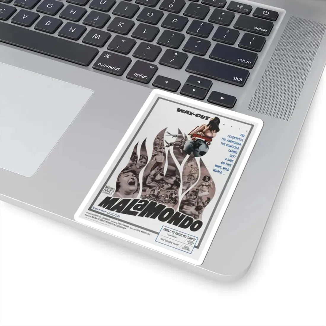 MALAMONDO 1964 Movie Poster - STICKER Vinyl Kiss-Cut Decal - The Sticker Space