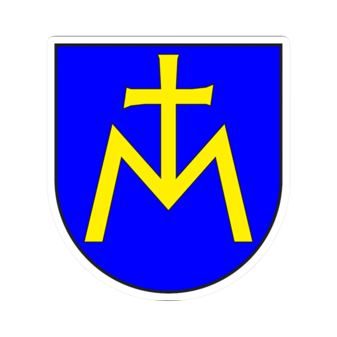 Malans wappen (Switzerland) (Coat of Arms) STICKER Vinyl Kiss-Cut Decal 2 Inch White - The Sticker Space