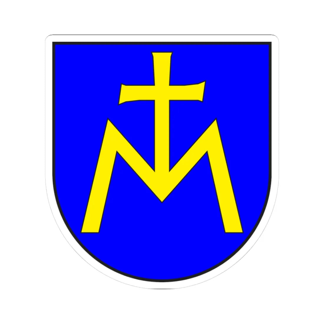 Malans wappen (Switzerland) (Coat of Arms) STICKER Vinyl Kiss-Cut Decal 3 Inch White - The Sticker Space