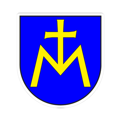 Malans wappen (Switzerland) (Coat of Arms) STICKER Vinyl Kiss-Cut Decal 3 Inch White - The Sticker Space