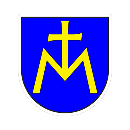 Malans wappen (Switzerland) (Coat of Arms) STICKER Vinyl Kiss-Cut Decal 4 Inch White - The Sticker Space