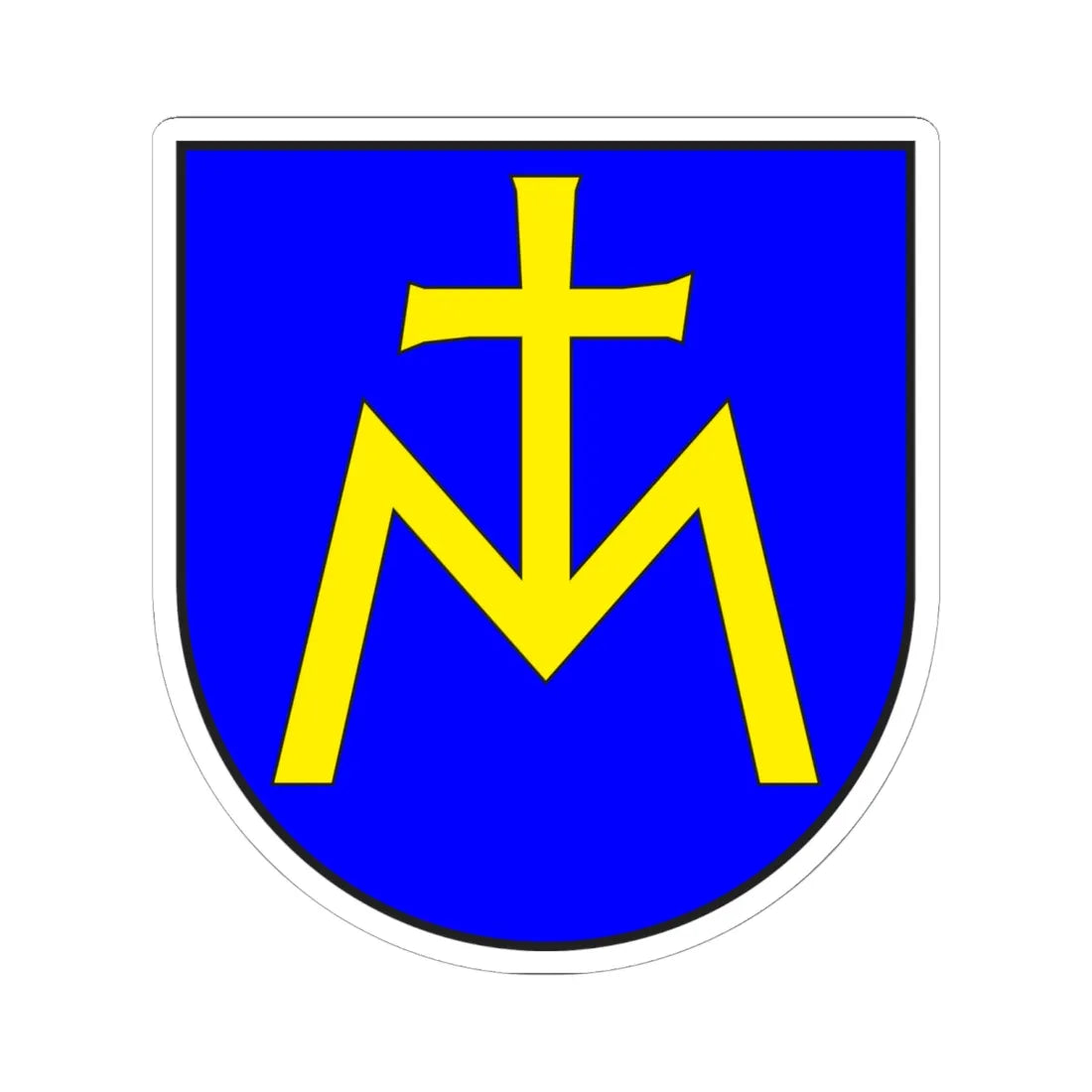 Malans wappen (Switzerland) (Coat of Arms) STICKER Vinyl Kiss-Cut Decal 6 Inch White - The Sticker Space